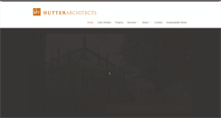 Desktop Screenshot of hutterarchitects.com