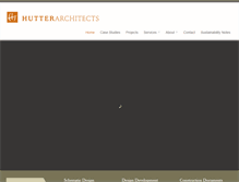 Tablet Screenshot of hutterarchitects.com